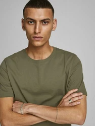 Jack & Jones T-Shirt Weiteres Detail Khaki/Dunkelgrün