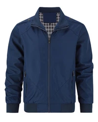 Allthemen Bomberjacke Übergangsjacke Dunkelblau/Blau/Hellblau