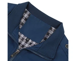 Allthemen Bomberjacke Übergangsjacke Dunkelblau/Blau/Hellblau
