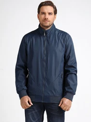 Allthemen Bomberjacke Übergangsjacke Dunkelblau/Blau/Hellblau