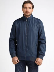 Allthemen Bomberjacke Übergangsjacke Dunkelblau/Blau/Hellblau
