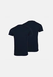 EMPORIO ARMANI Herren T-Shirt Crew Neck 2er Pack Marine