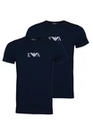EMPORIO ARMANI Herren T-Shirt Crew Neck 2er Pack Marine