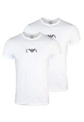 EMPORIO ARMANI Herren T-Shirt Crew Neck 2er Pack Weiß