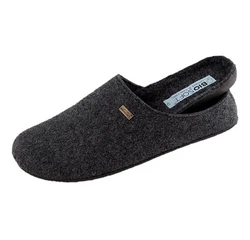 Biosoft Comfort & Easy Walk Hausschuhe Herren Mister Cosy Schwarz/Dunkelgrau/Grau
