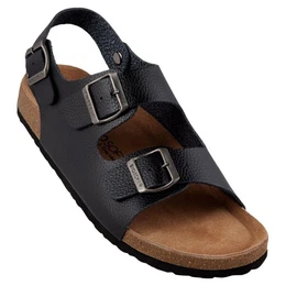Biosoft Herren Sandalen Leder Optik Gre 43 - 47 LARS, Herrensandale Sandale