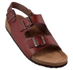 Biosoft Herren Sandalen LARS Rot/Braun/Dunkelrot