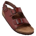 Biosoft Herren Sandalen LARS Rot/Braun/Dunkelrot