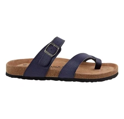 Biosoft Herren Sandalen Zehentrenner KAI Dunkelblau/Hellblau/Blau