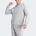 adidas Sportswear Kapuzensweatshirt ESSENTIALS 3STREIFEN HOODIE Grau/Hellgrau/Silber