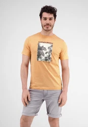 LERROS T-Shirt mit Fotoprint Gelb/Orange