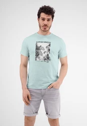LERROS T-Shirt mit Fotoprint Grün/Hellgrün/Blau/Türkis/Hellblau