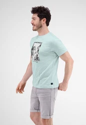LERROS T-Shirt mit Fotoprint Grün/Hellgrün/Blau/Türkis/Hellblau