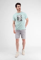 LERROS T-Shirt mit Fotoprint Grün/Hellgrün/Blau/Türkis/Hellblau