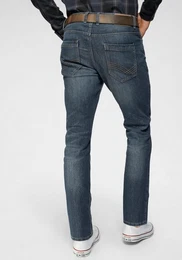 5-Pocket-Jeans MARVIN mit kleinem Logo-Print