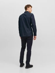 JACK & JONES Hemd Parker navy/hellgrau