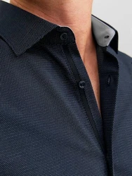 JACK & JONES Hemd Parker navy/hellgrau
