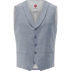 CG Club of Gents Anzugweste Paddy-N Grau/Blau