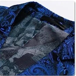 Allthemen Sakko Herren 2 Knöpfe Blazer Blau/Dunkelblau