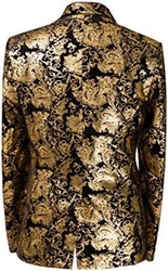 Allthemen Sakko Herren 2 Knöpfe Blazer Beige/Gold/Schwarz/Braun/Dunkelblau
