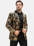 Allthemen Sakko Herren 2 Knöpfe Blazer Beige/Gold/Schwarz/Braun/Dunkelblau