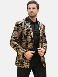 Allthemen Sakko Herren 2 Knöpfe Blazer