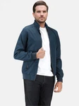 Allthemen Bomberjacke mit Stehkragen Dunkelblau