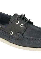 Henry Stevens Elia M DS Freizeitschuh Bootsschuh Herren Halbschuh Schwarz/Dunkelblau/Creme/Blau