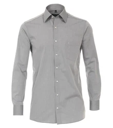 CASAMODA Langarmhemd Kent Comfort Fit NOS Grau/Dunkelgrau/Hellgrau
