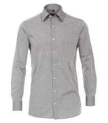 CASAMODA Langarmhemd Kent Comfort Fit NOS Grau/Dunkelgrau/Hellgrau