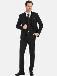 Anzug (3 tlg, Sakko & Weste & Hose) Slim Fit fr Hochzeit