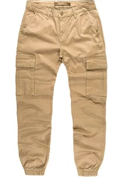 Amaci&Sons Chinohose PLANO Cargo Jogger-Chino Herren Jeans Hose Khaki/Braun/Beige