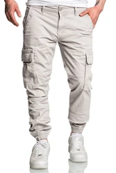 Amaci&Sons Chinohose PLANO Cargo Jogger-Chino Herren Jeans Hose Khaki