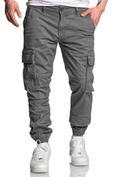 Amaci&Sons Chinohose PLANO Cargo Jogger-Chino Herren Jeans Hose Khaki/Dunkelgrün/Hellgrau