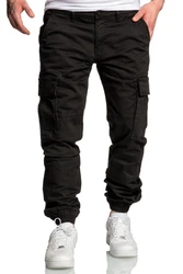 Amaci&Sons Chinohose PLANO Cargo Jogger-Chino Herren Jeans Hose Khaki/Schwarz/Dunkelgrün/Dunkelgrau