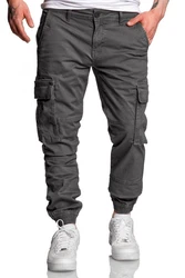 Amaci&Sons Chinohose PLANO Cargo Jogger-Chino Herren Jeans Hose Khaki/Dunkelgrau/Dunkelgrün/Grau/Hellgrau