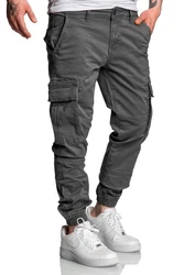 Amaci&Sons Chinohose PLANO Cargo Jogger-Chino Herren Jeans Hose Khaki/Dunkelgrau/Dunkelgrün/Grau/Hellgrau