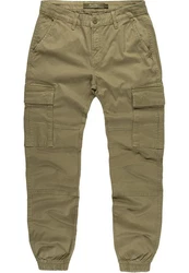 Amaci&Sons Chinohose PLANO Cargo Jogger-Chino Herren Jeans Hose Khaki/Dunkelgrün/Braun