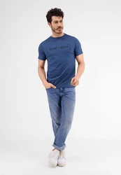LERROS T-Shirt Ahead & Above Hellblau/Dunkelblau/Pastell/Blau