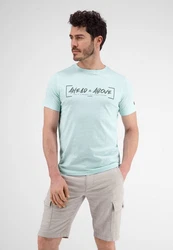LERROS T-Shirt Ahead & Above Hellblau/Hellgrün/Grün/Blau/Türkis