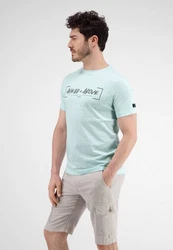 LERROS T-Shirt Ahead & Above Hellblau/Hellgrün/Grün/Blau/Türkis