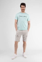 LERROS T-Shirt Ahead & Above Hellblau/Hellgrün/Grün/Blau/Türkis