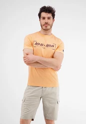 LERROS T-Shirt Ahead & Above Orange/Braun/Beige/Gelb