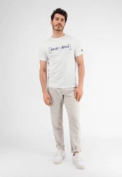 LERROS T-Shirt Ahead & Above Weiß/Dunkelblau/Beige/Khaki/Grau/Gelb/Creme