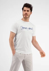 LERROS T-Shirt Ahead & Above Weiß/Dunkelblau/Beige/Khaki/Grau/Gelb/Creme