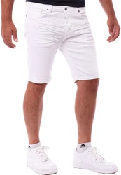 Reslad Jeansshorts Herren Kurze Hosen  Creme/Weiß