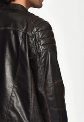 MUSTANG Lederjacke Whyte Dunkelgrün
