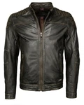 MUSTANG Lederjacke Whyte Dunkelgrün