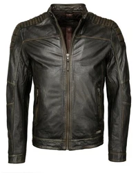 MUSTANG Lederjacke Whyte Dunkelgrün