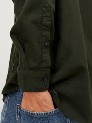 JACK & JONES Hemd 'Gingham' tanne